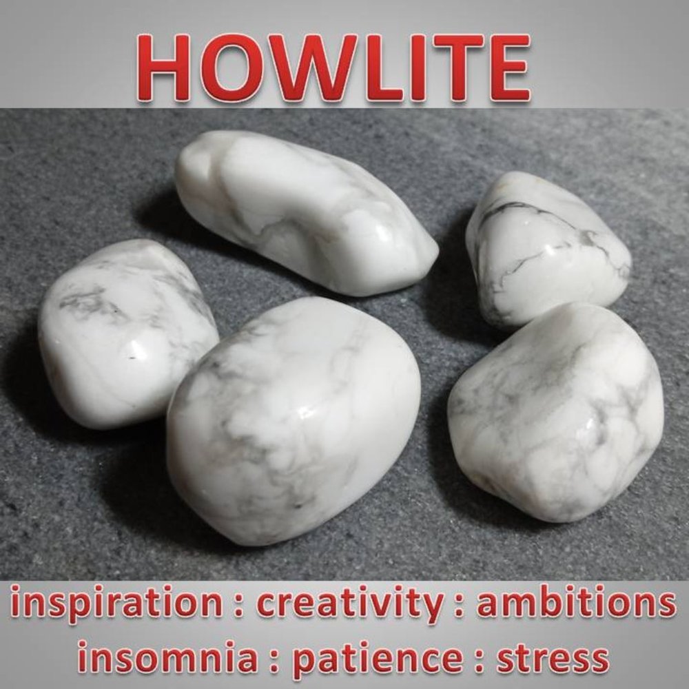 HOWLITE stone rock tumbled chunk INSPIRATION - creativity - insomnia